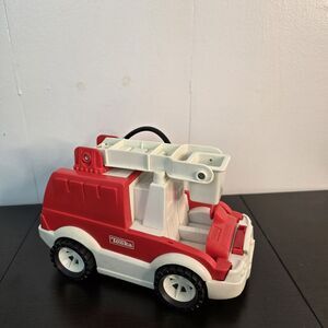 TONKA‎ Fire Bucket Hose Truck 1995 Hasbro. Red white